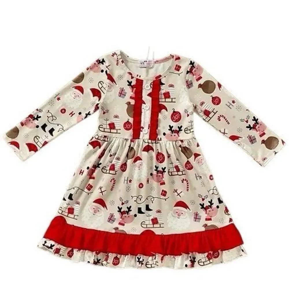 Pete and Lucy Santa sleigh dress several sizes. New in package.
